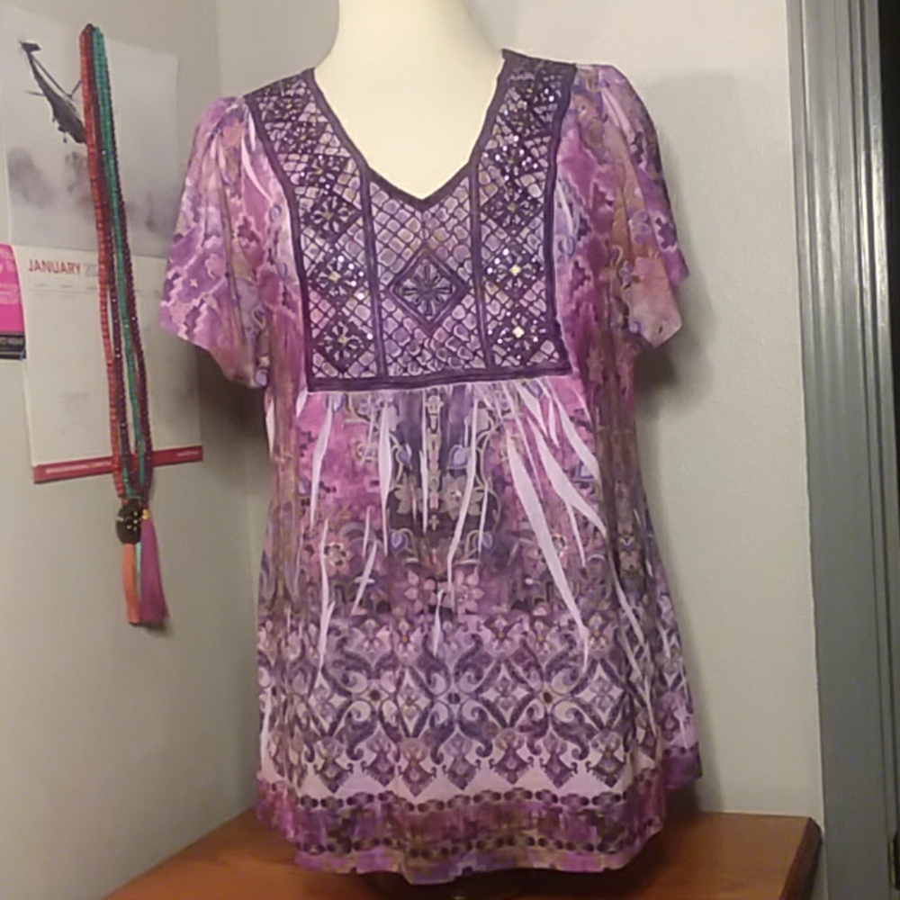 One World Flutter Sleeve Top